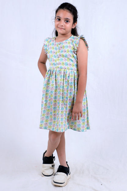 Girls Cotton Frock – Soft & Breathable Summer Dress for Kids