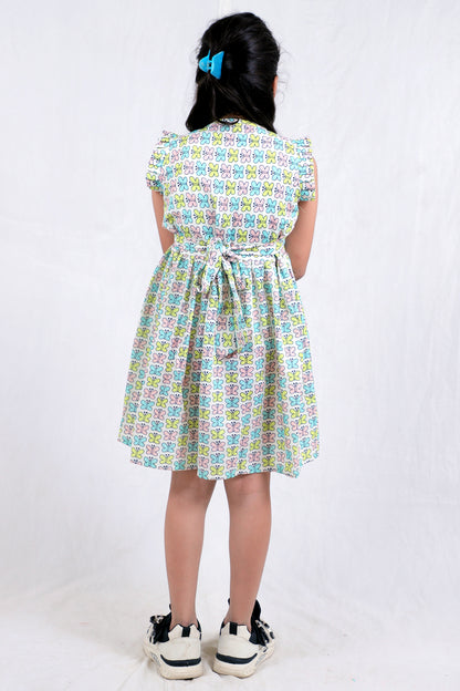 Girls Cotton Frock – Soft & Breathable Summer Dress for Kids