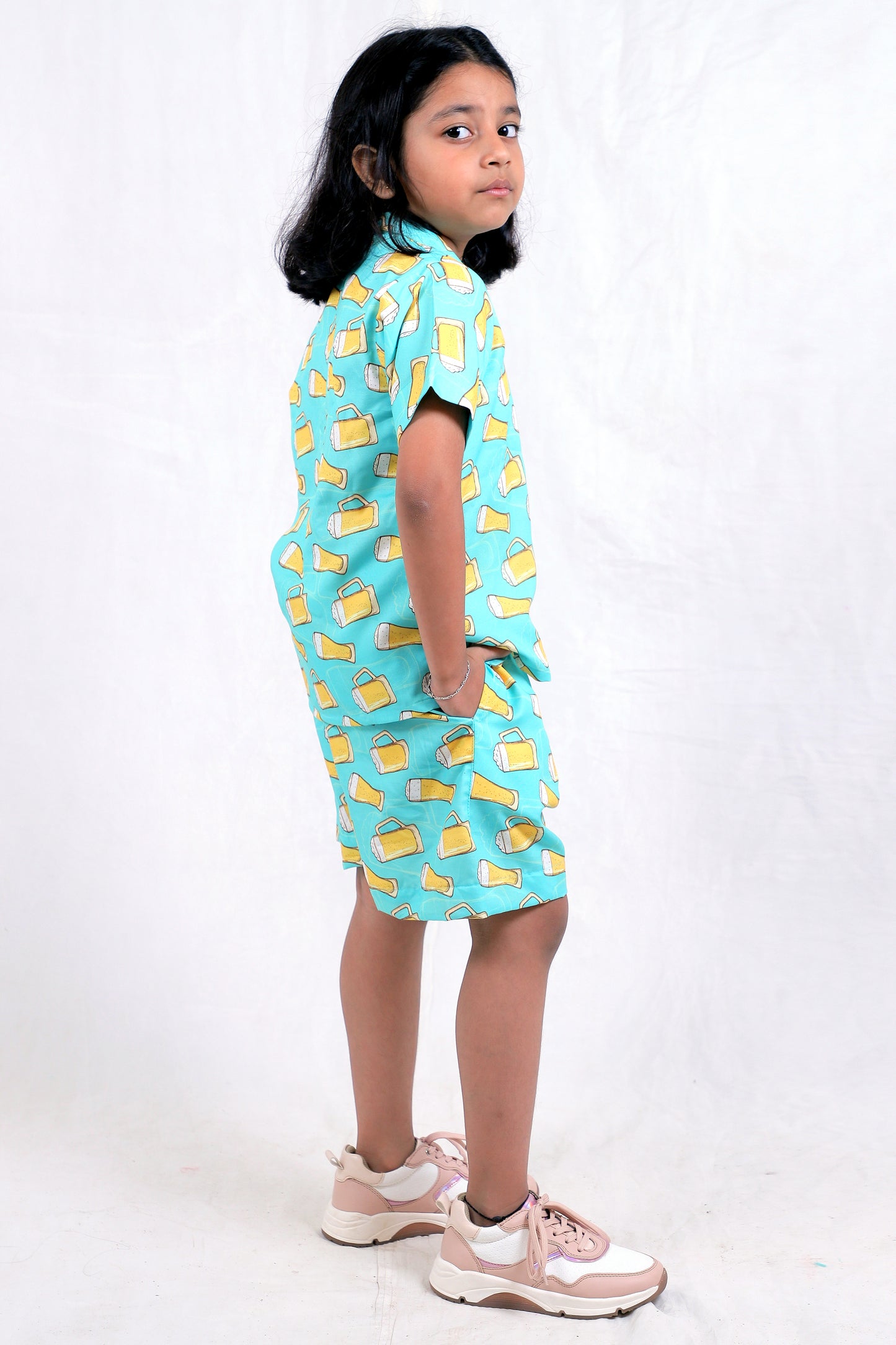 Kids Girls Cord Set – Comfortable & Stylish Matching Outfit light blue