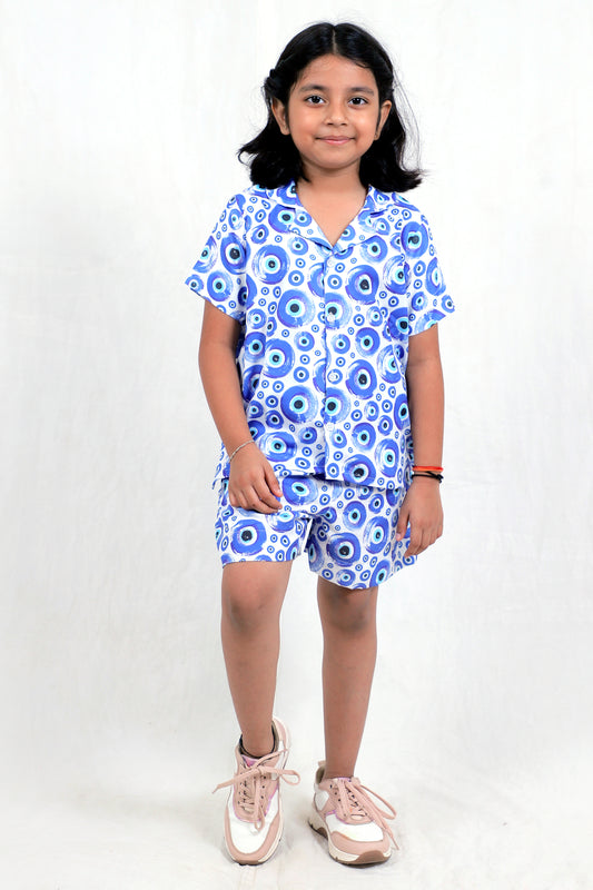 Kids Girls Cord Set – Comfortable & Stylish Matching Outfit light blue