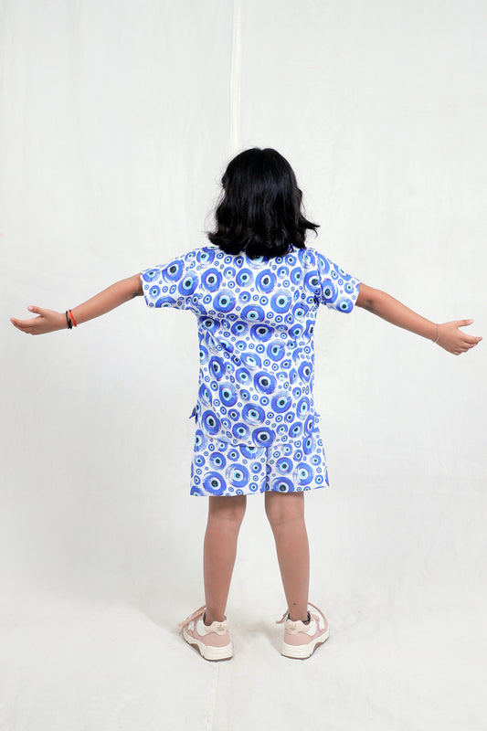Kids Girls Cord Set – Comfortable & Stylish Matching Outfit light blue