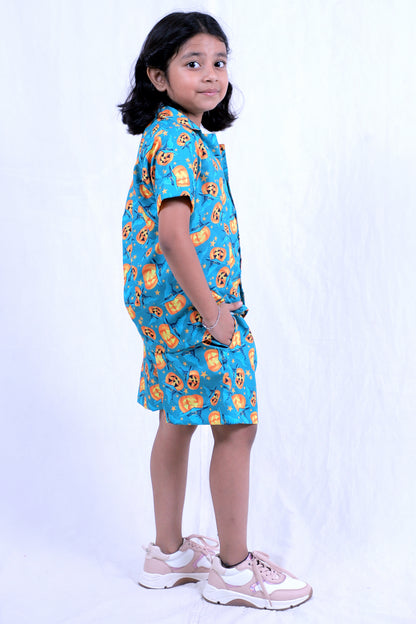 Kids Girls Cord Set – Comfortable & Stylish Matching Outfit teal