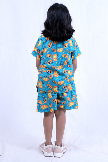 Kids Girls Cord Set – Comfortable & Stylish Matching Outfit teal