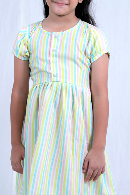 Girls Cotton Frock – Soft & Breathable Summer Dress for Kids