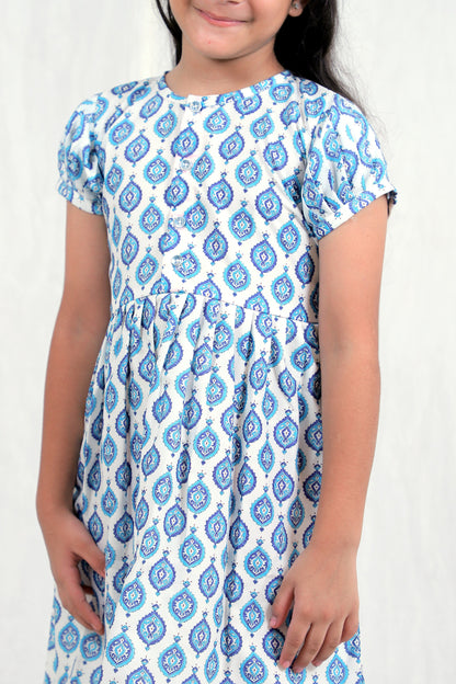 Girls Cotton Frock – Soft & Breathable Summer Dress for Kids