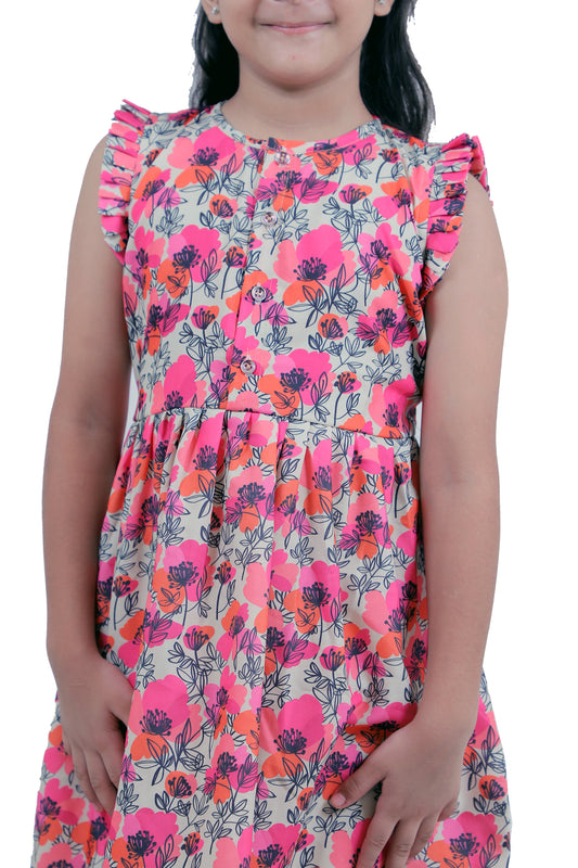 Girls Cotton Frock – Soft & Breathable Summer Dress for Kids
