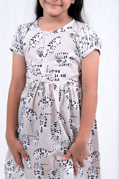 Girls Cotton Frock – Soft & Breathable Summer Dress for Kids
