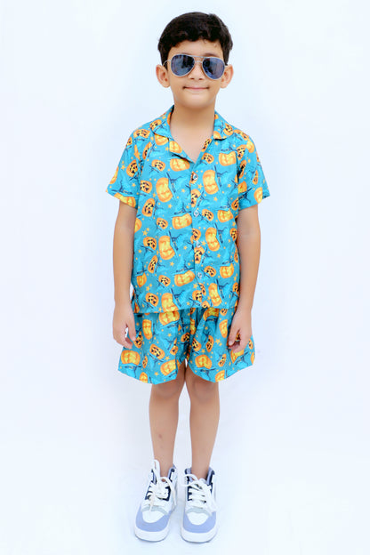 Kids Boys Printed Cord Set – Lightweight & Stylish Co-Ord Outfit