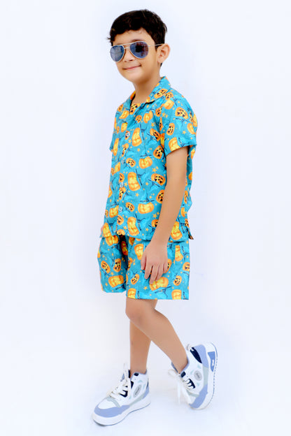 Kids Boys Printed Cord Set – Lightweight & Stylish Co-Ord Outfit