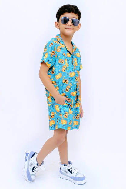 Kids Boys Printed Cord Set – Lightweight & Stylish Co-Ord Outfit