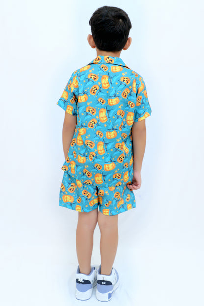 Kids Boys Printed Cord Set – Lightweight & Stylish Co-Ord Outfit