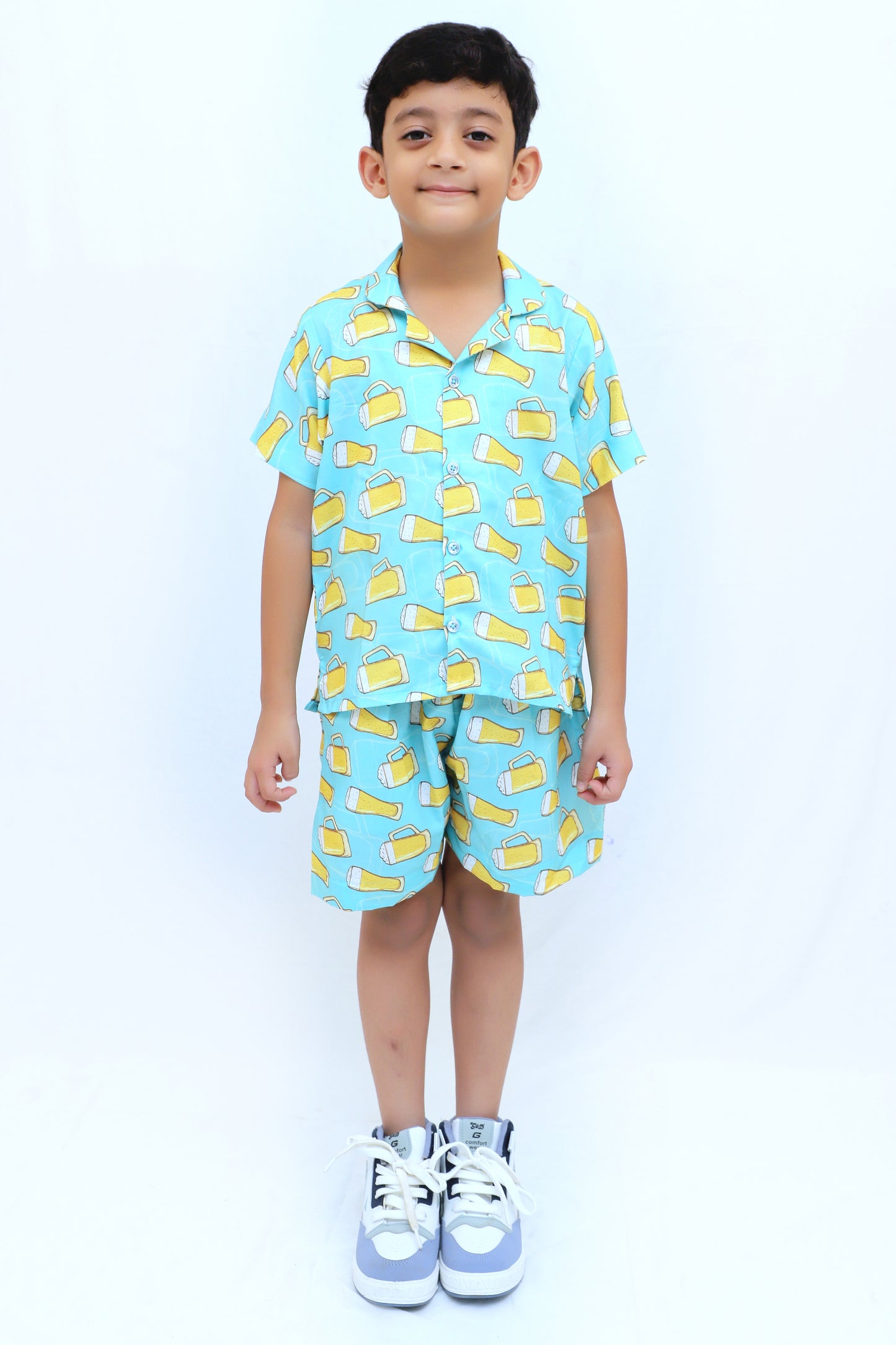 Kids Boys Printed Cord Set – Lightweight & Stylish Co-Ord Outfit