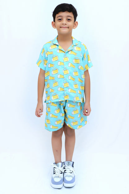 Kids Boys Printed Cord Set – Lightweight & Stylish Co-Ord Outfit