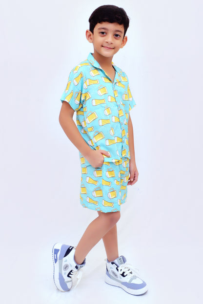 Kids Boys Printed Cord Set – Lightweight & Stylish Co-Ord Outfit