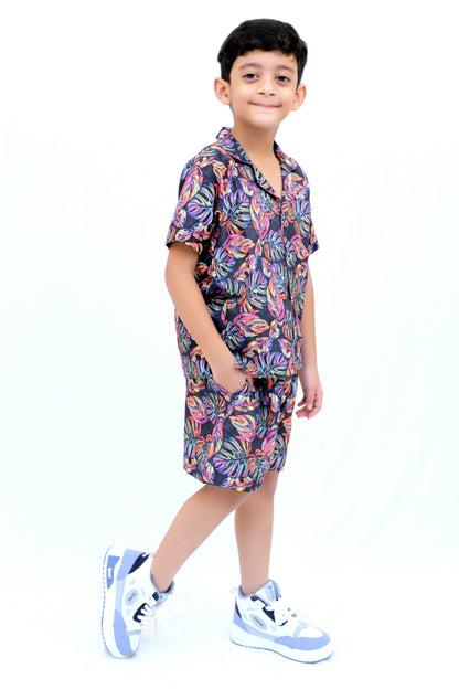 Kids Boys Printed Cord Set – Lightweight & Stylish Co-Ord Outfit