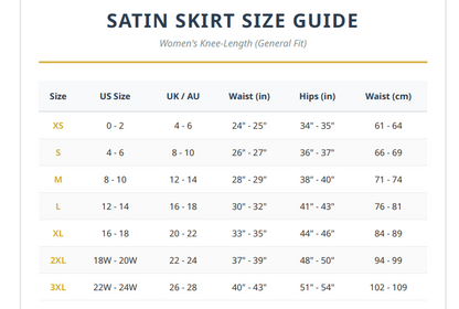 Women Satin A-Line Skirt – Trendy High Waist Party & Casual Wear black