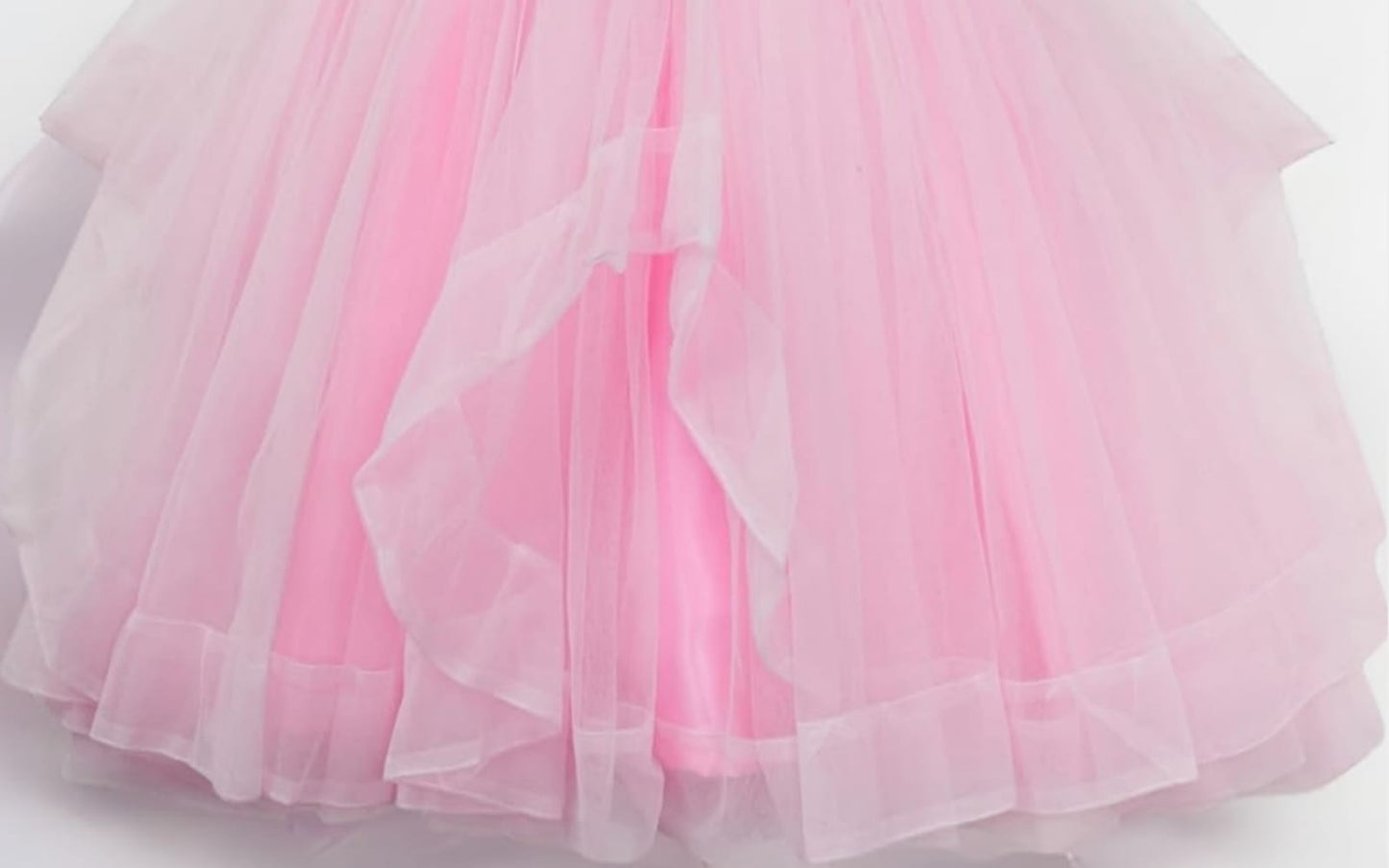 Elegant Women Embellished Sequined Boat Neck Net Fit & Flare Maxi Dress – Party & Evening Gown pink