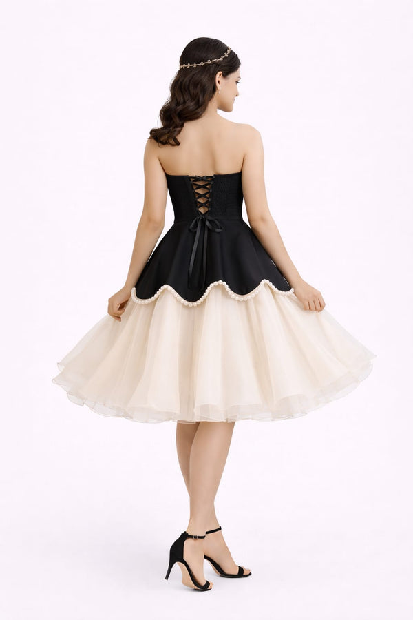 Elegant Women Velvet Fit & Flare Dress – Luxe Party & Evening Wear