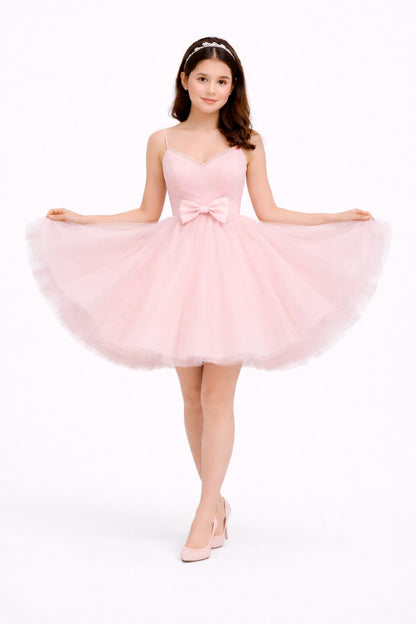 Elegant Women Net Fit & Flare Dress – Stylish Tulle Party & Occasion Wear