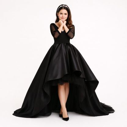 Elegant Women Net Maxi Dress – Flowing Tulle Party & Evening Gown