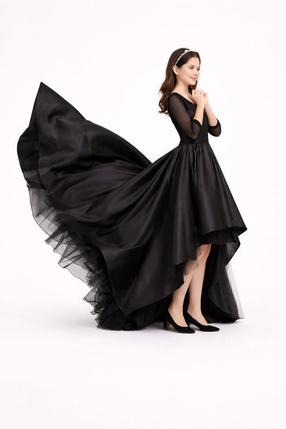 Elegant Women Net Maxi Dress – Flowing Tulle Party & Evening Gown
