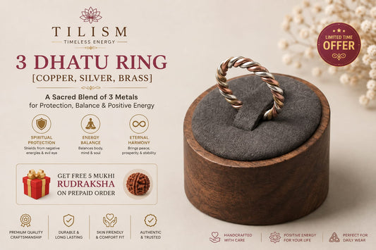 3 Dhatu Metal Ring | Tilism Traditional Copper Silver Brass Ring