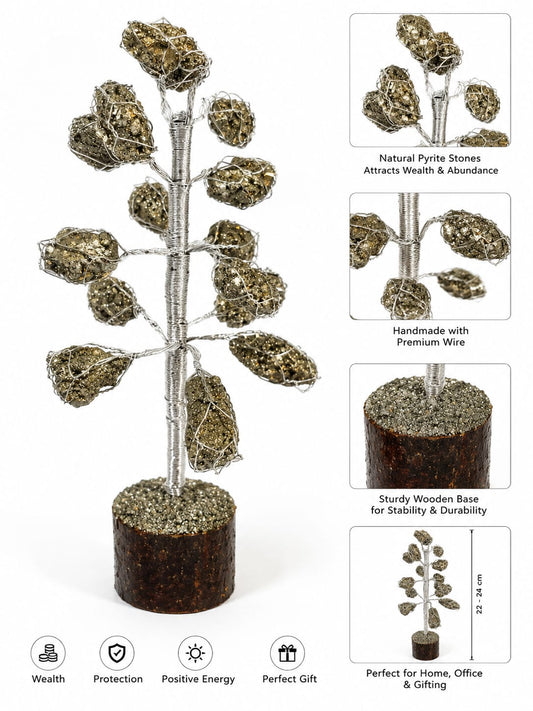 Pyrite Stone Tree for Vastu | Tilism Decorative Spiritual Tree
