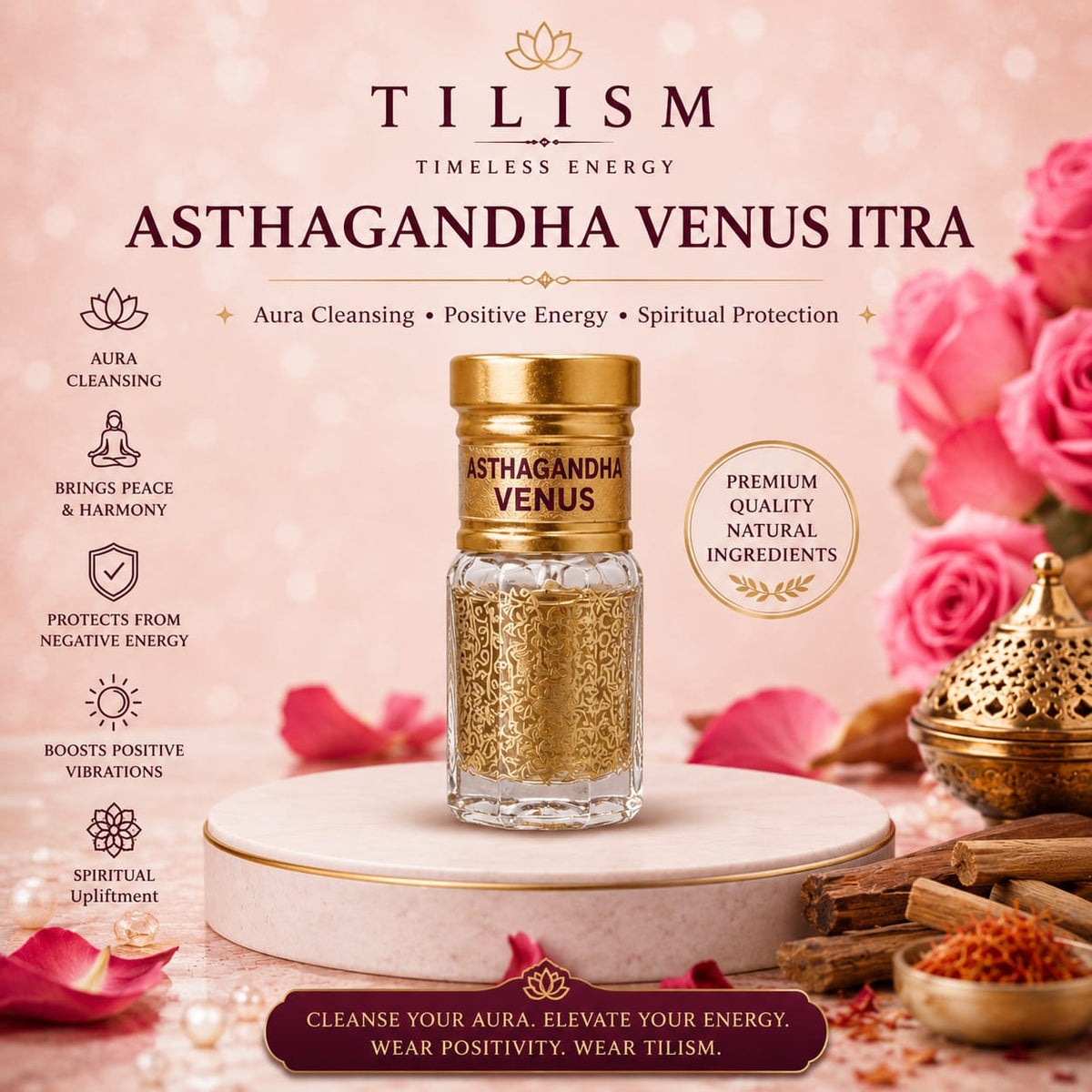 Venus Itra Ashtagandha | Traditional Fragrance | Tilism