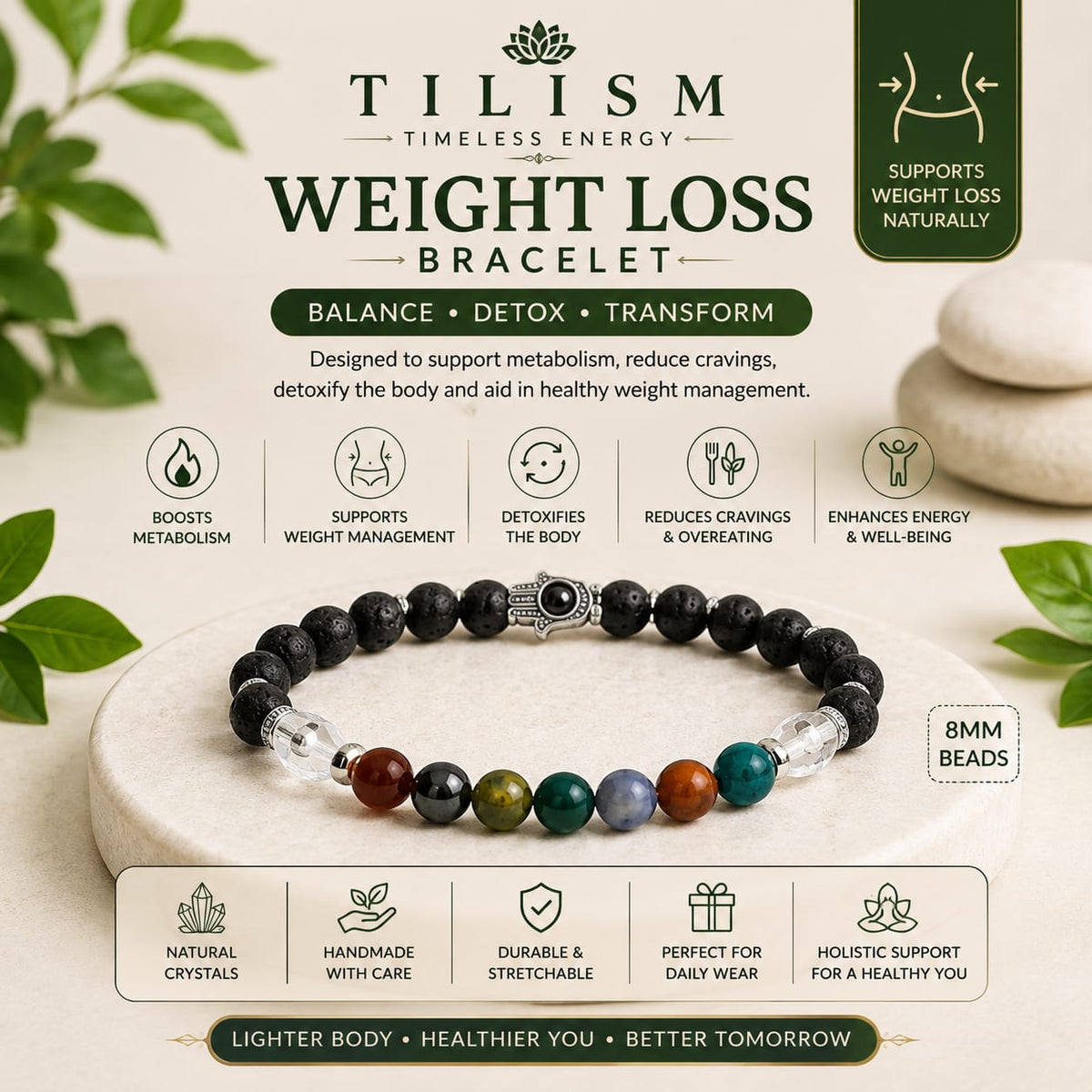 Tilism Wellness Weight Loss Bracelet | Spiritual Accessory