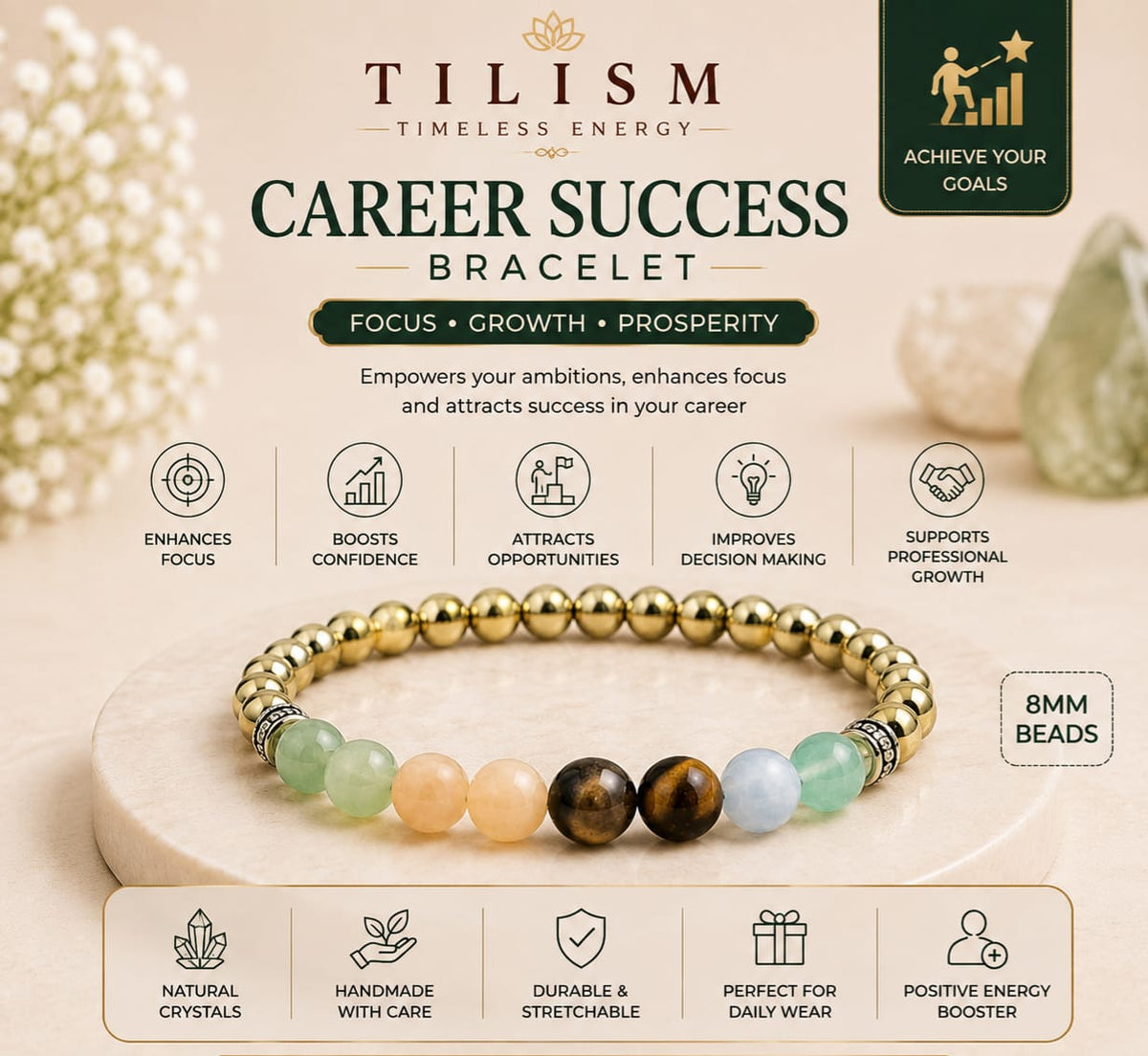 Tilism Career Success Bracelet | Professional Wellness