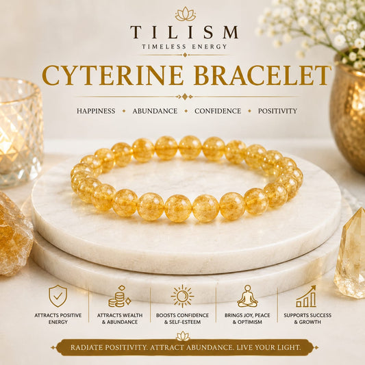 Citrine Crystal Bracelet | Traditional Gemstone Jewellery | Tilism