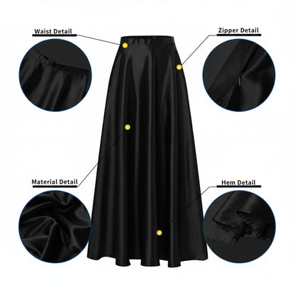 Black Women’s Crop Top Long Skirt | Wedding & Party Wear