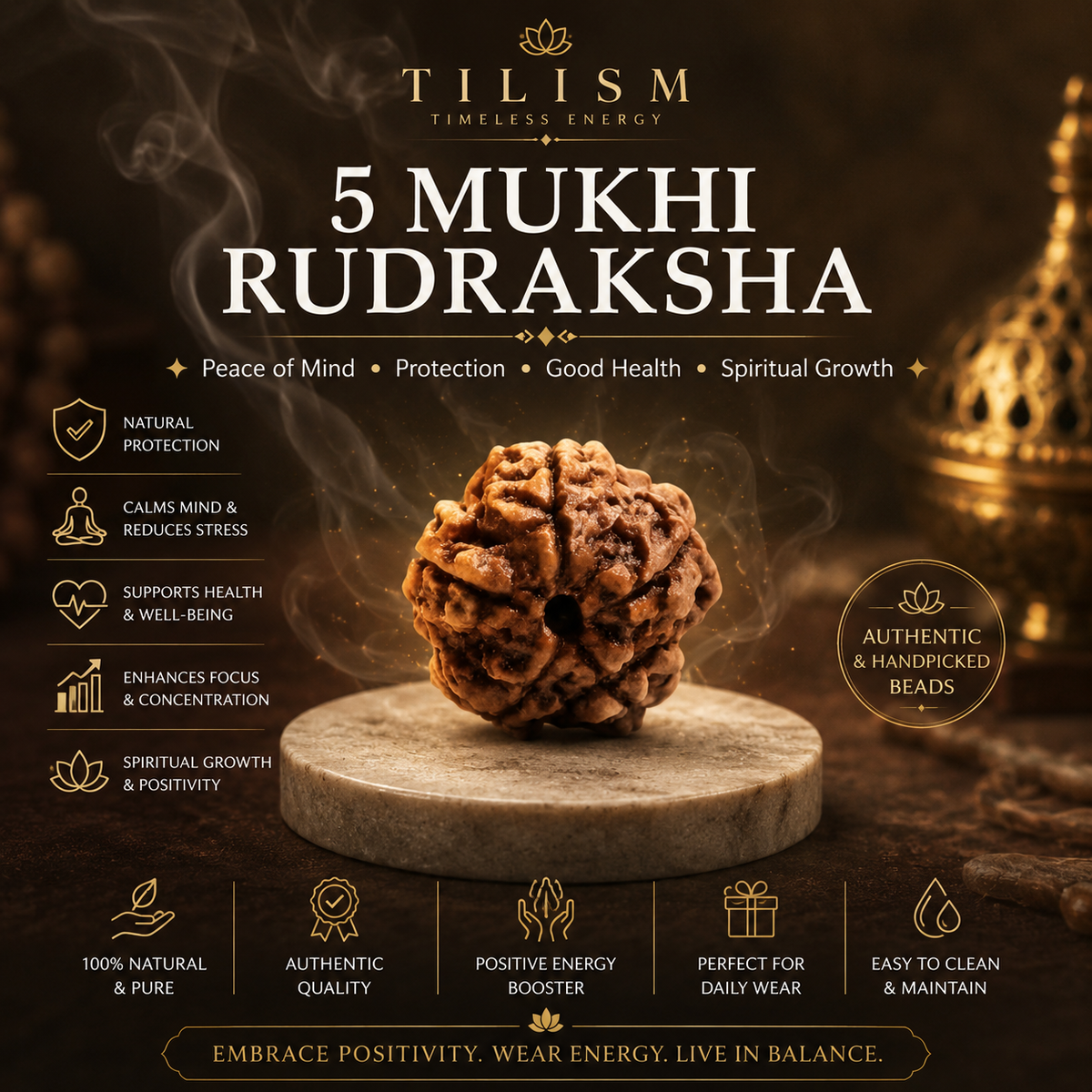 5 mukhi rudraksha