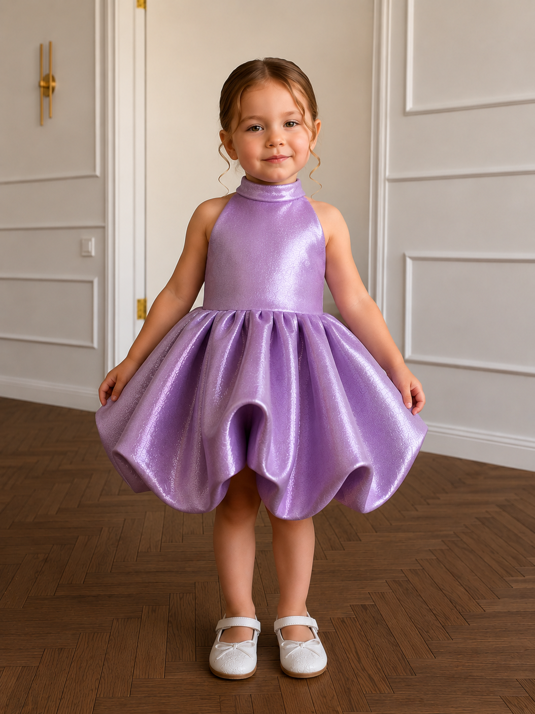 Lavender Luxe Bubble Party Dress