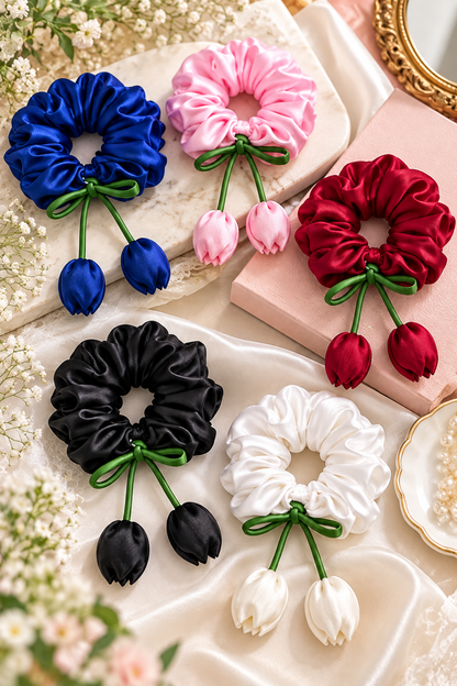 Multicolor Hair Scrunchies Pack of 5 for Women | Hair Accessories