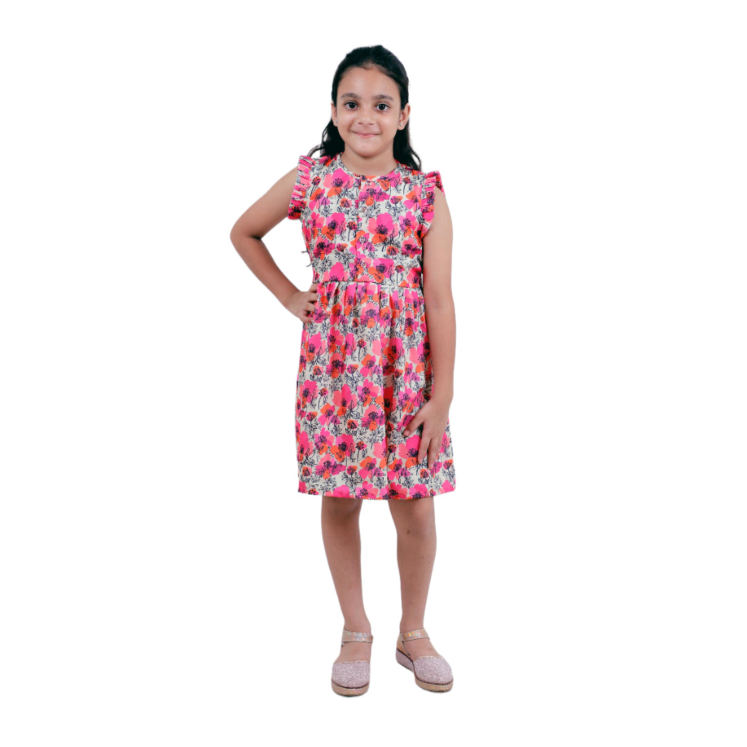 Girls Cotton Frock – Soft & Breathable Summer Dress for Kids