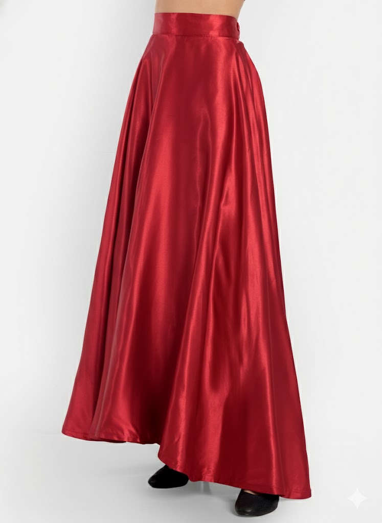 Ruby Red Sequin Designer Anarkali Gown for Women